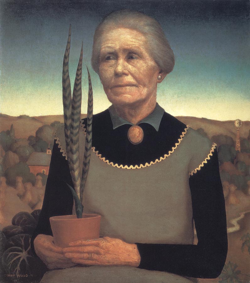 Woman with Plant